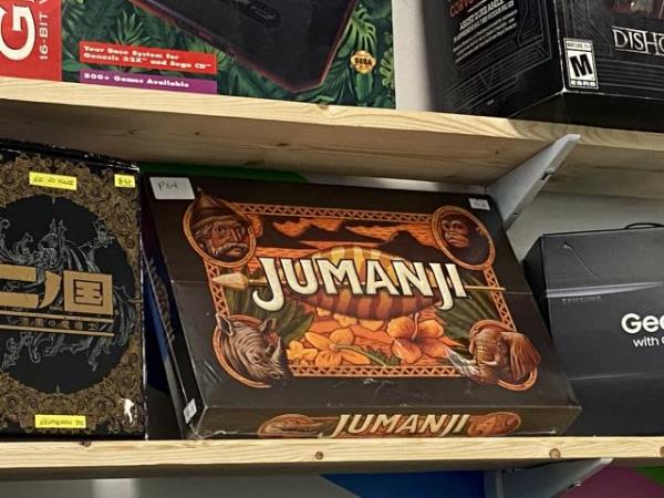 Jumanji board game at Magpie and Crow