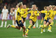 瑞典在点球大战中淘汰女足世界杯冠军美国队